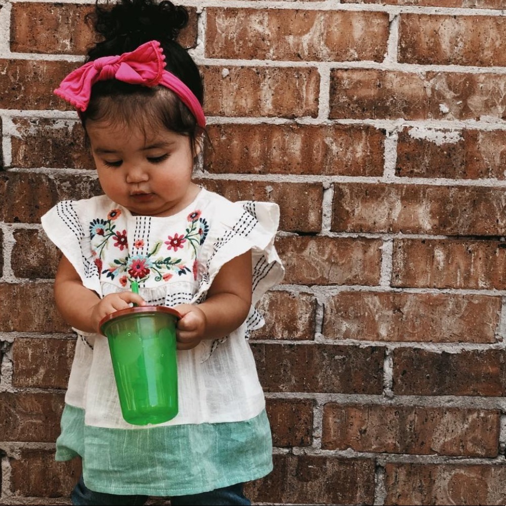 Zara embroidered top